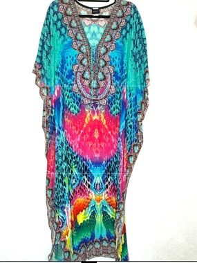 sakkas marigold embroidered fairy dress Sakkas Marigold Embroidered Fairy Dress S/M / Cayenne